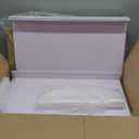 Hoolerry 5 Pcs Wire Shelf Covers Foamed PVC Wire Rack Covers for Removable Closet (Not Wood) Pantry Shelves for Cabinet Bathroom Kitchen Shelving Decoration(White,28x16 Inch)