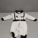 LXKIKMM Baby Toddler Boy Astronaut Costume Space Suit Cosplay Party Jumpsuit Halloween Rompers (12-18 Months, White)