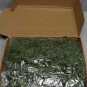 6.5FT Christmas Garland with 16.4FT LED Lights String - Artificial Realistic Cedar Garland, Norfolk Pine Cypress Vines with Lights for Christmas Winter Decorations Table Mantle Outdoor Indoor