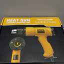 SEEKONE Heat Gun 1800W 122-120250- 650Fast Heating Heavy Duty Hot Air Gun Kit Variable Temperature Control Overheat Protection with 4 Nozzles for Crafts, Shrinking PVC, Stripping Paint(5.2FT)