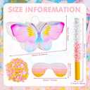 Lewtemi Butterfly Piata Decorations with Stick Blindfold and Confetti for Birthday Fairy Woodland Theme Decorations Photo Prop Funny Anniversary