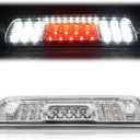 G-PLUS Rear LED Third Brake Light Compatible With Chevy Silverado/GMC Sierra1500/2500HD/3500 2014-2018,3RD Cargo Led Tail Lamps Clear lens Chrome Housing