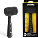 Tweezerman Dog and Cat Slicker Brush for Small Pets, Grooming Brush with Coated Bristles to Prevent Scratching and Ergonomic Handle (Black)