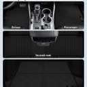Floor Mats & Cargo Liner for Chevy Equinox 2018-2024 (Only Gas)/GMC Terrain | Door Sill Guards, All Weather TPE Full Set Floor Liners Trunk Mat for Chevrolet Equinox Accessories, Black
