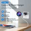 No Audio Charger Camera - Video-Only 1080P Small Camera with Motion Detection - Covert Nanny Cam for Home Indoor Security - 32GB Micro SD Card Included