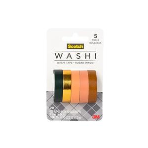 Scotch Washi Tape, Sunset Design, 5 Rolls, Great for Bullet Journaling, Scrapbooking and DIY Décor (C1017-5-P5) Set of 2