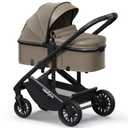 newyoo Infant Stroller with Bassinet Mode, Nestro 516M, Convertible Baby Strollers with Reversible Seat & Cup Holder, Coches para Bebes, 2-in-1 Rear-Facing Pram, Warm Taupe