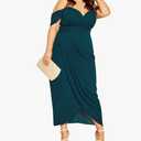 Chic Women's Plus Size Maxi Cocktail Dress - Entwine Size 22