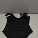 FeelinGirl Shapewear Bodysuits for Women Tummy Control Body Suits Deep V Neck Thong Body Shaper (Medium, Black)