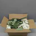 Geraniums Artificial Flowers for Outdoors, 2 Pack Potted Plants White Faux Geraniums Bush Artificial Topiaries Realistic UV Resistant Fake Flowers Plants for Planters Outside Gardens Front Door Indoor