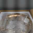 Crystal Pendant Lights Chandeliers for High Ceilings Modern Crystal Chandeliers Hanging Light Fixture Raindrop Drop Lamp for Dining Room Foyer Living Room Entryway Gold 5 Lights