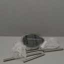 Toilet Paper Holder for Bathroom, Heavy Weighted Metal Free Standing Toilet Paper Holder Stand with Crystal Ball, Toilet Paper Roll Stand for Bathroom Accessories (C- Brushed Nickel)