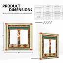 Decorative Outlet Covers Native American African Afro 2 Gang Light Switch Cover Double Rocker Wall Plate Outlet Covers Faceplate for Home Bedroom Decor2 Pack
