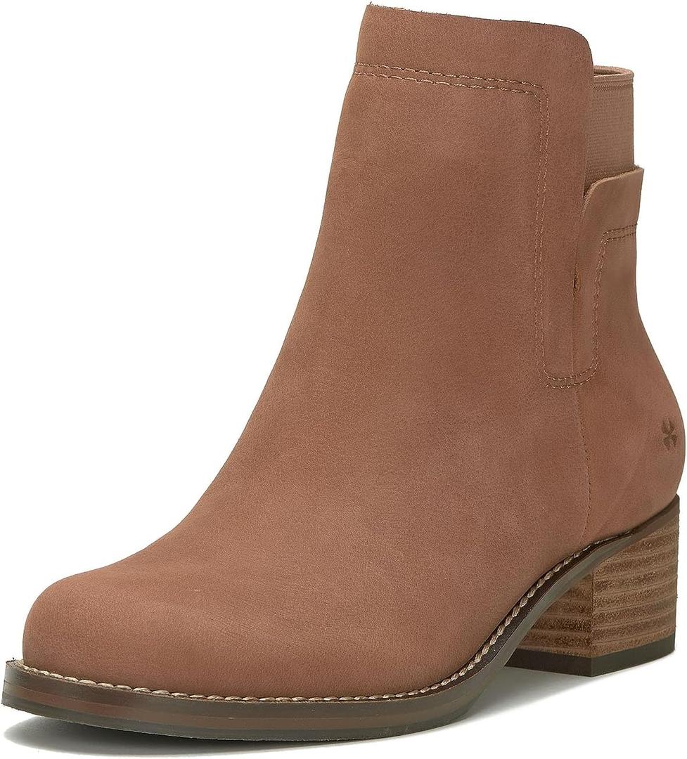 Lucky Brand women's Hirsi Bootie (7, Latte)