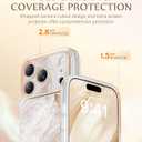 GVIEWIN for iPhone 17 Pro Case Compatible with MagSafe, [Full Camera Protection][Military-Grade Protection] Shockproof Protective Slim Magnetic Marble Phone Case for 17 Pro 6.3", Pearlescent/Gold