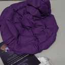 Beautybaby Cordless Deep Conditioning Heat Cap, Microwavable Treatment Steaming Heat Cap for Thermal Spa Curly Hair, 100% Natural Cotton Flaxseed Seed Interior (Purple)