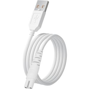 USB Charging Cable for Water Flosser Portable Cordless Oral Irrigator Replacement Charger for Nicwell, Fairywill, Aquasonic, Nicefeel, Oralfree, MOSPRO, Cremax, Tovendor, Hangsun, Insmart, Zerhunt (1 Pack, White)
