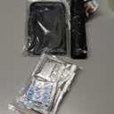 Sckee Camping Toilet, Portable Toilet for Adults, Portable Travel Folding Toilet with Lid and Paper Holder, Compact Potty for Car, Camp Toilet Portable Toilet for Camping, Hiking,Truck, RV, Beach (Black)