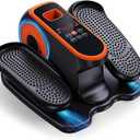 Under Desk Elliptical Machine, Electric Leg Exerciser While Sitting for Seniors, Quiet Portable Elliptical Machine with 12 Adjustable Speeds, Seated Pedal Exerciser with Remote Control