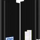 4-Pack Acoustic Foam Panels, 48" x 24" x 2" High-Density Soundproof Foam Wall Panels for Wall, Ceiling, Noise Dampening Panels for Office, Studio and Home (Black 4 Pack, 48X24X2 Inch)