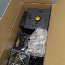 PASAMIC Outdoor Solar Post Lights, 2-Pack 63" Dusk to Dawn Solar Lamp Posts, Waterproof Floor Lamps, Warm White Pole Lights for Patio with Replaceable Bulb (Black)