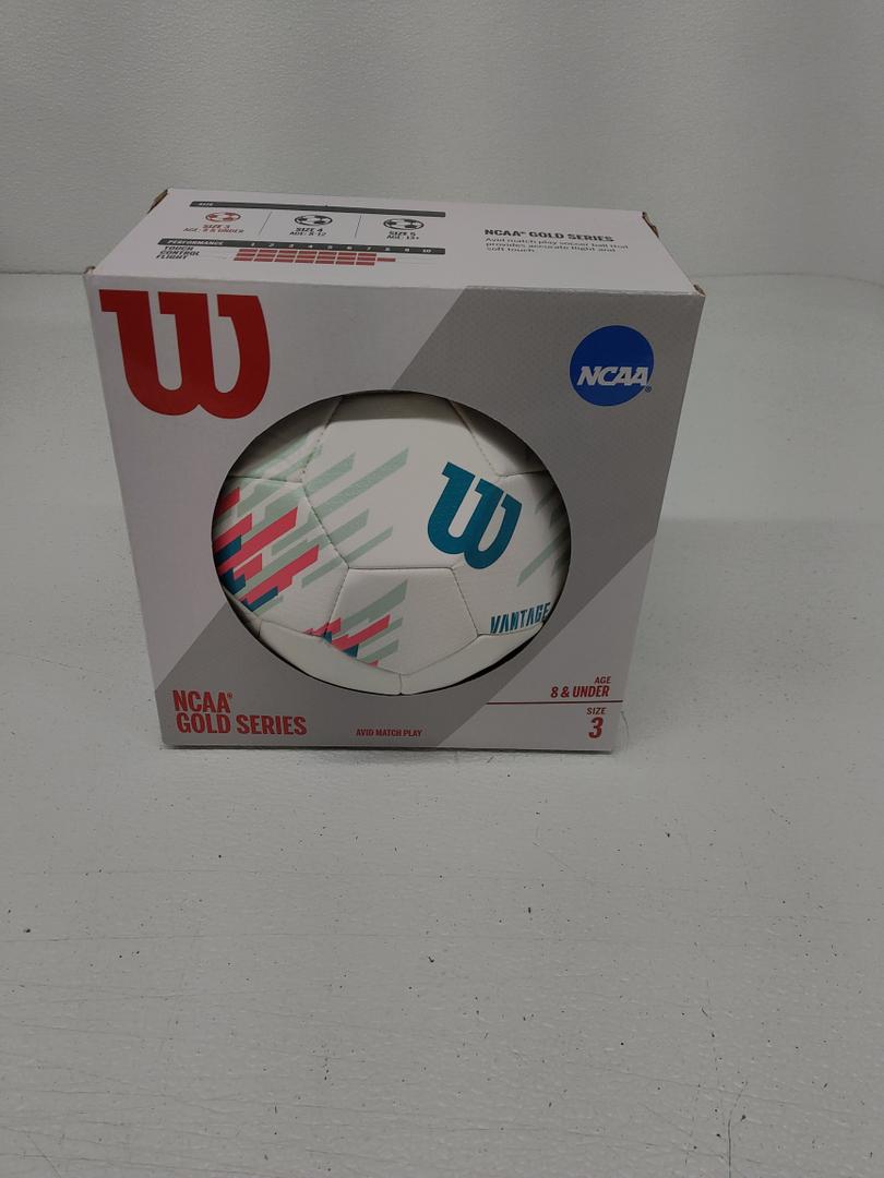 Wilson NCAA Vantage Soccer Ball - Size 3, White/Teal