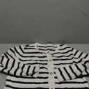 MakeMeChic Women's Cardigan Sweaters Striped Long Sleeve Button Down Fall Cardigan Sweaters Lightweight Trendy, M