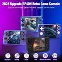 RF40H Handheld Game Console, 4.0" Retro Gaming Console Preloaded 20,000+ Classic Games, Open Source Linux System, Support WiFi Online Play, Portable Pocket Hand Held Video Game (Purple)