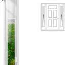 Pushglossy Add on Blinds for Raised Frame Doors 9" x 66", French Door Blinds Outer Frame Fits Glass 7 x 64 Inches Easy to Install Clean, Window Shades Behind The Glass No Special Tools