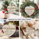 2 x Sister Christmas Ornament 2025 - Xmas Gifts for Sisters Far Away on Birthday, Unique Bestie Soul Sister Gifts for Women, Cute Friendship Ornament for Christmas Tree Decorations