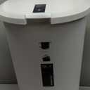 simplehuman 50 Liter Semi-Round Hands-Free Kitchen Step Soft-Close Lid Trash Can, White