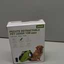 Pecute 32ft Retractable Dog Leash with Poo Bag Holder, Chew Proof Dog Leash with 360 Tangle-Free Extended, Anti-Slip Handle & Quick Brake Button, Suitable for Dogs Up to 110lbs in Weight (Black)