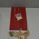 Pinkunn Lighted Christmas Photo Card Holder Display Decoration with 30 Clips 8 Christmas Ball 2 Light String 26 x 29 Inch Xmas Wall Hanging Picture Holders for Home Bedroom Pictures Organizer Decor