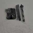 Kitsure Toilet Paper Holder Free Standing - Large Capacity Toilet Paper Holder for 4 Rolls, Rustproof Toilet Paper Stand with Non-Slip Stable Base, Black, 24.4"x9.3"x5.5"