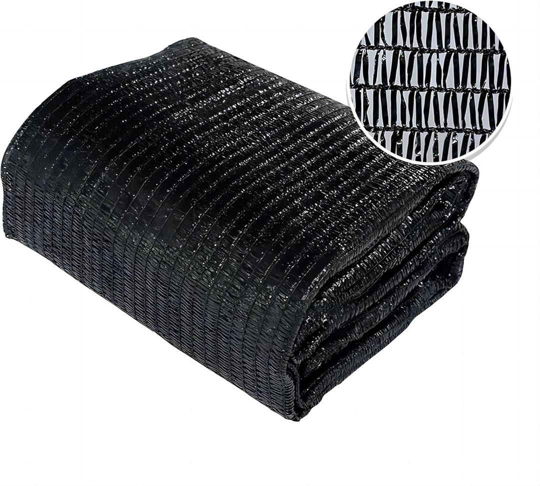 Agfabric 30% Sun-Block Shade Cloth 6x8ft Net Mesh Shade with Clips for Garden Patio & Plants, Black