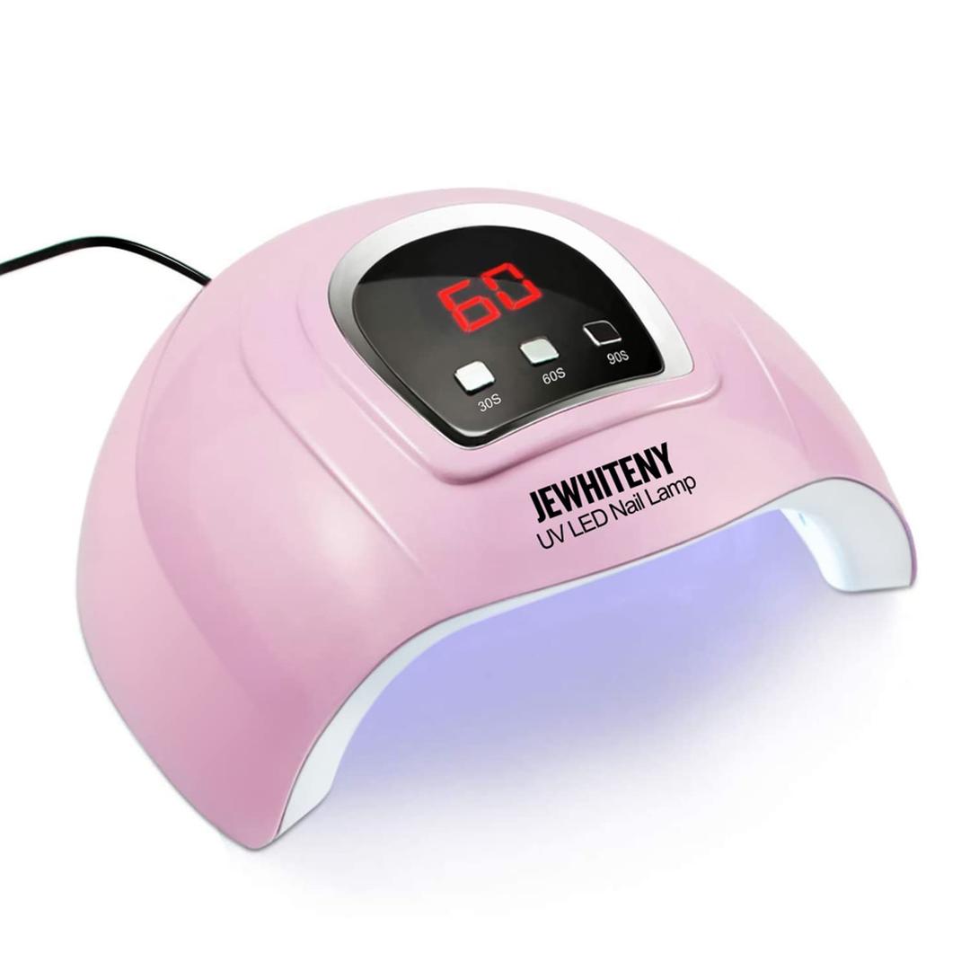 UV LED Nail Lamp 54W, Professional Nail Dryer Gel Polish Light, UV Light with 3 Timer Setting, Curing Gel LED Dryer, Art Tools with Automatic Sensor, LCD Display (Sunx4)