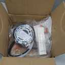 10 Inch Modern Ceiling Light, 24W LED Dimmable Ceiling Light with Remote Control, 3000-6000K Color Temperature Adjustable, Black Small Chandelier for Bedroom, Entryway, Hallway, Kitchen