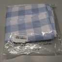 Maymiss Checkered Tablecloth Rectangle, 2 Pack Gingham Table Cloths Waterproof Wrinkle Free Buffalo Plaid Table Covers Washable for Dining, Parties & Outdoor Picnic(Light Blue and White, 52"×70")