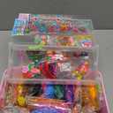 18500+ Bracelet Making Kit Rubber Band, 26 Colors Rubberband Bracelet Kit with 3 Layer Container Includes Glow-in-The-Dark Rubber Bands, Bracelet Making Refill Kit Valentines Gift for Kids(Pink)