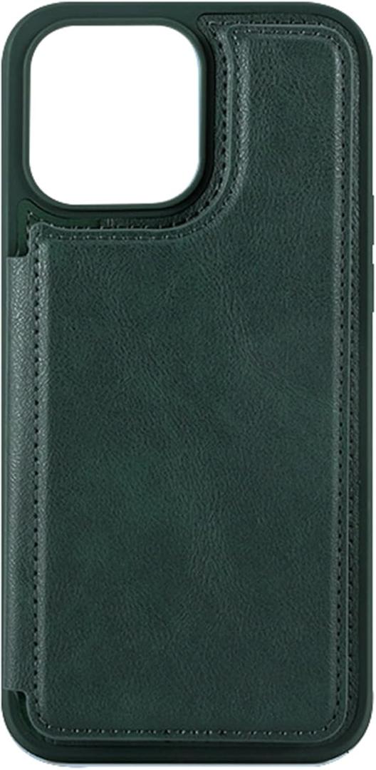Wallet Case for iPhone 15 Pro Max/15 Pro/15 Plus/15, Leather Stand Card Slot Mobile Phone Case, Magnetic Closure Bumper Protective Case, Green, 15 Pro 6.1 Inch