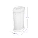 Ubbi Steel Diaper Pail, Odor Locking, No Special Bag Required, Award-Winning, Registry Must-Have, White
