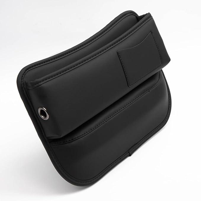 Universal Car Seat Gap Filler Organizer for BMW Serie 3 Series 3er/M3 F80 G20 F30 E90 2005-2024 Leather Console Gap Bag Organiser Adjustable Front Seat Storage Box Interior,Black