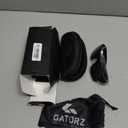 Gatorz Eyewear Marauder Sunglasses Black Anodized/Silver Logo Smoke Lens CNC-Machined Aluminum, Adjustable Fit Made in USA (GZ-12-031)