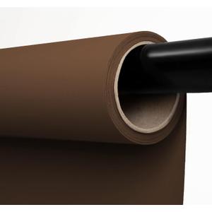 Kate Seamless Paper Backdrop Brown Paper Backdrop Seamless Backdrop Paper Rolls (53''x16.4' Coco Brown)