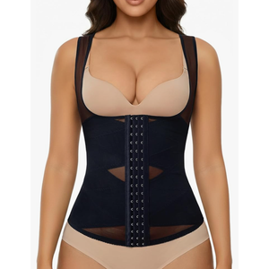Waist Trainer for Women Corset Shapewear Tummy Control Body Shaper Vest Waist Cincher Shapewear, XL, Black