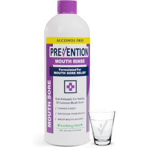 Prevention Mouth Sore Mouthwash | Alcohol Free | Canker Sore Treatment, 16 fl oz (Pack of 1) (16 Fl Oz (Pack of 1))