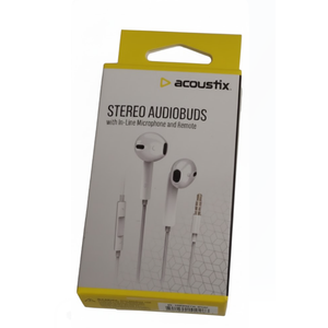 Acoustix™ Stereo Earbuds with Microphone & Remote