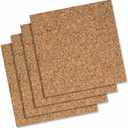 Quartet Cork Tiles, Bulletin Board Cork Panels 12" x 12" x 3/16", Natural, 4 Pack (102)