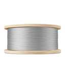 1/8" T316 Stainless Steel Cable 1000FT, 1 x 19 Strand Marine-Grade Wire Rope Aircraft Cable with a Cutter for Deck Railing, Fence and DIY Balustrades
