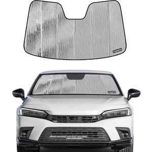 Pigenius Windshield Sunshade for 2022-2026 Honda Civic, Reversible Silver/Black